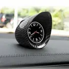 Car Interior Dashboard Clock Luminous Backlight Carbon Fiber Look Accessories