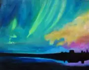 HAWAII ARTIST "AURORA" ORIGINAL OIL ONE OF KIND