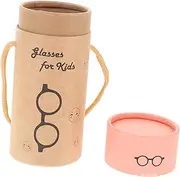 [GAROZATION] Glasses Case Holder Box Compact Pink Kids Eyeglasses Case with Storage Compartment