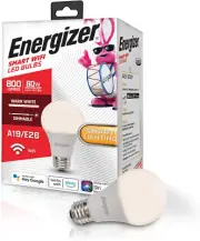 Smart A19 LED Warm White Light Bulb with Voice Control and Remote Access through