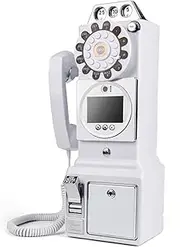 Video Audio Guestbook Phone, 1080p Video Audio Wedding Phone, 32GB Customized Video Audio Guestbook with Camera Recording for Wedding Bridal Shower, Birthday, Graduation,White