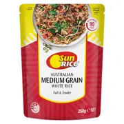 Sunrice Microwave Medium Grain Rice Pouch 250g