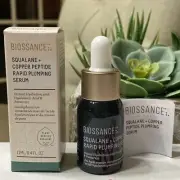 Biossance Squalane + Copper Peptide Rapid Plumping Serum 0.4oz/12ml NIB