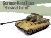 1/72 GERMAN KING TIGER HENSCHEL TURRET TANK PLA MODEL DIORAMA ACADEMY 13423