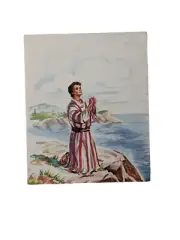 VTG Mid-Century Religious Greeting Card Psalms 95:3-6 Jesus Spiritual Unused