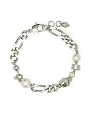 Alexander Mcqueen Skull Pearl Bracelet