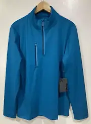 G/FORE Daytona Tech Interlock Slim Fit Golf Pullover Men’s MEDIUM NWT $185 Blue
