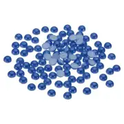 1500Pcs Flatback Pearls Beads, 4mm Flatback Pearls, Blue