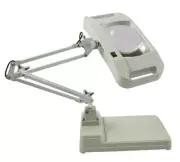 5X Magnifier LED Lamp Light Magnifying White Glass Lens Desk Table Repair 110V