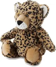 Warmies Leopard Plush Large Size, Fully Microwavable and Weighted Cuddly Toy for Anxiety, Chill in The Freezer or Heat in Microwave, Soft Toy Heat Pad