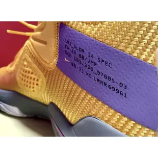 【正品】耐克Nike Lebron Soldier 14 EP 士兵 紫金 湖人鴛鴦 籃球 運動 現貨 CK6047慢跑鞋