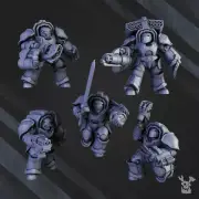 Heavy Knights of the Great Citadel | Miniature Proxy