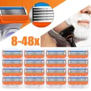 8-48 PCS 5 Proglide Shaving Razor Blades Refills Compatible for Gillette Fusion