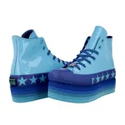 CONVERSE Women's Miley Cyrus X Chuck Taylor AS Lift High Shoes - Gnarly Blue