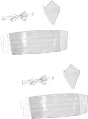 [WRITWAA] 6 Pcs Men's Satin Bow Tie Self Tie Bow Tie Black Wedding Belt Bridge for Men Mens Woven Belt Tuxedo Suit White Outfits Black Bow Tie Red Bow Tie Cumberbund Dress Drawstring Man