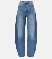 [Agolde] Agolde Luna high-rise barrel-leg jeans XXS blue