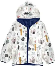 [Caihoyu] Toddler Sherpa Jacket Toddler Fleece Zip Up Baby Boys' Outerwear Jackets