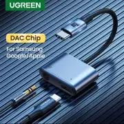 UGREEN 60164 2-in-1 USB C to 3.5mm Adapter (Support Samsung)