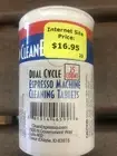 Clean Espresso Machine Cleaning Tablets Dual Cycle Jura Compatible - 25x Count
