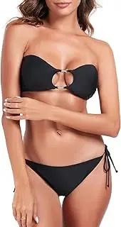[RELLECIGA] Women's Bandeau Bikini Cutout Bathing Swimsuits Brazilian Bikini Sets