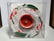 4 CRATE & BARREL Magnolia Flower Paper Lanterns NOS Chinese New Year