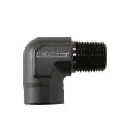 Aeroflow 90 Degree NPT Female To Male NPT Fitting 1/8" Black Finish