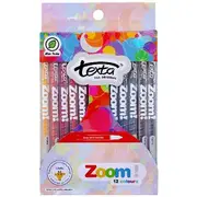 Texta Zoom Twistable Crayons 12 Pack