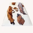 Custom Epoxy, White Resin, Resin River Table, EPOXY Dining Table Acacia Tables
