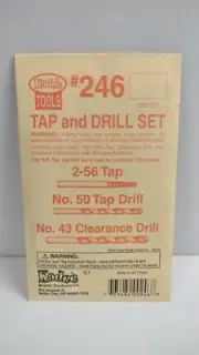Kadee Hobby Tools: Tap and Drill Set #246 for 2-56 machine screws