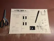 ATARI Fire Truck Upright Back Door Sheet New Atari Part ST-115. 1st Printing