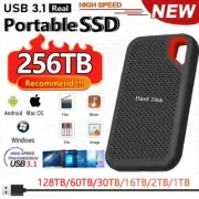 Portable SSD Hard Disk USB 3.1 High Speed Hard Drive Type-C 1 TB - 256 TB