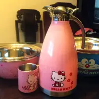 在飛比找蝦皮購物優惠-hello kitty卡通可愛保溫壺 結婚水壺不銹鋼家用熱水