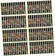 GLSTOY 10pcs Guitar Fretboard Sticker Notes Map Labels for Acoustic Electric Guitar Learn Chords Fast