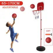 170CM Adjustable Basketball Stand Sports Backboard w/ Net Hoop Game Toys Gifts