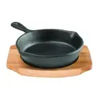Pyrolux Pyrocast Cast Iron Skillet with Maple Tray | 10cm