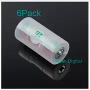AA C Type Battery Converter Emergency Survival Rechargeable Adapter Case Camping