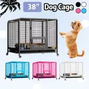 NEW 36" Pet Dog Cage Crate Kennel Large Puppy Cat Foldable Metal Wire Portable