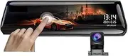 H5C-ST 10 in Rear View Mirror Dash cam for Car Dvr Front and Back Full Screen 24H Park Mode Touch IPS Reverse Image H5C(32G)