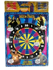 NIP Rate VTG Austin Powers Dartboard With Magnetic Darts 2002 *
