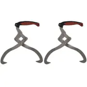 vidaXL 2 pcs Log Tongs with TPR Handle