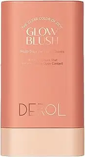 Makeup Blush Stick Face Blusher Highlighter Cream Blush Stick Moisturizer Stick for Girl Daily Travel Lady Cheek Lip and Face, Red