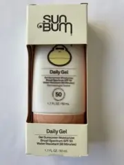 Sun Bum Daily Face Gel Sunscreen Moisturizer SPF50 New 1.7 fl oz/50 ml Free Ship