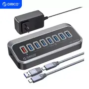 ORICO USB 3.0 Hub 4 Port USB Hub w/1.64Ft USB-C Cable USB-A Adapter USB Splitter