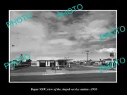 OLD LARGE HISTORIC PHOTO OF DAPTO NSW AMPOL OIL Co SERVICE STATION c1950