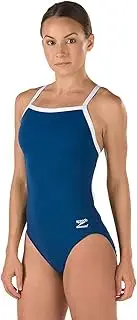 Speedo Women's Swimsuit One Piece Endurance+ Flyback Solid Adult Team Colors