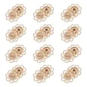 20 Sets Hollow Flower Snap Buttons, Press Buttons 21mm, Gold