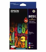 Epson 802XL Cyan, Magenta, Yellow Ink Cartridge (Original)