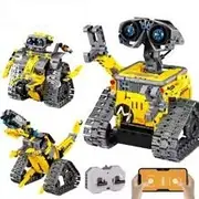 Technical RC Robot Excavator Racing Car Building Blocks, Remote Control Bulldozer Truck Bricks Toys for Kids, 3 in 1, 520Pcs