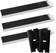 NEWISHTOOL Black Plastic Razor Blades, 300 PCS Double Edged Replacement for Scraper and Safety Glass Use - 1.5 Inch for Removing Label, Decal & Adhesive