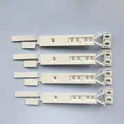 Integrated for Fridge & for Freezer Door Plastic Mounting Bracket Fixing Slide Kit Refrigerator Door Connector Guide Rail Assembly(4PCS)